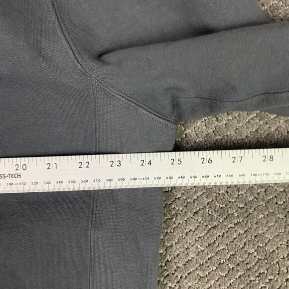 American Giant Jacket Sweatshirt Men's XL Gray Moto Full Zip Sweater Made in USA - Picture 14 of 15